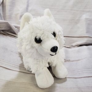 Wild Republic White Arctic Fox Plush Stuffed Animal 7 Inch Hug Ems Bean Feet